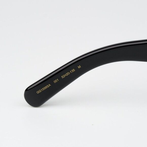 NEW Gucci GG1599SA 001 Black Grey Women Square Sunglasses GG 1599SA - Picture 12 of 15